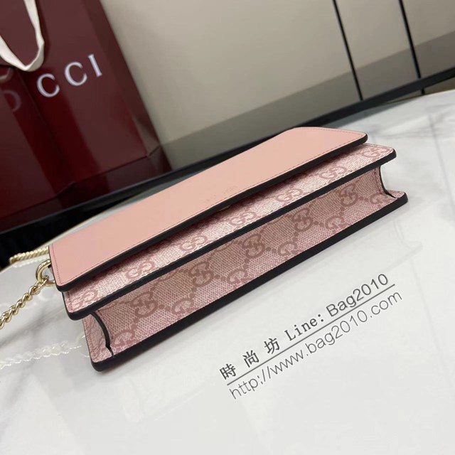 Gucci專櫃古馳最新款Emblem系列鏈式錢包小斜挎女包 jh2934型號：826720
